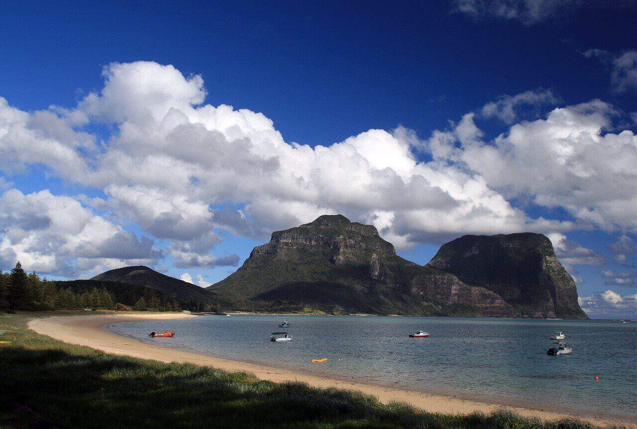 far away image of lord howe island