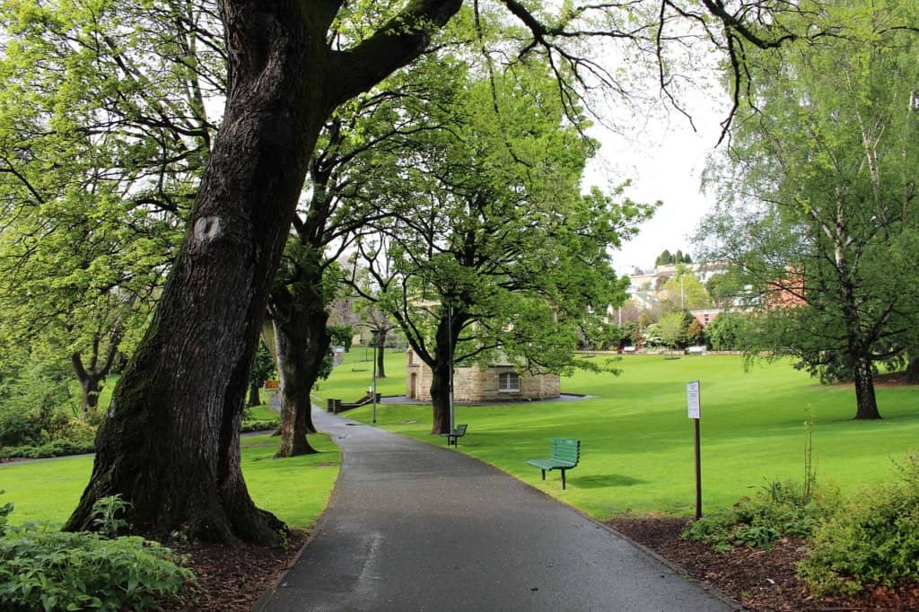 green park in Hobart Australia