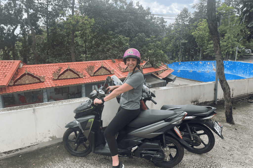 woman on a scooter in Chiang Mai