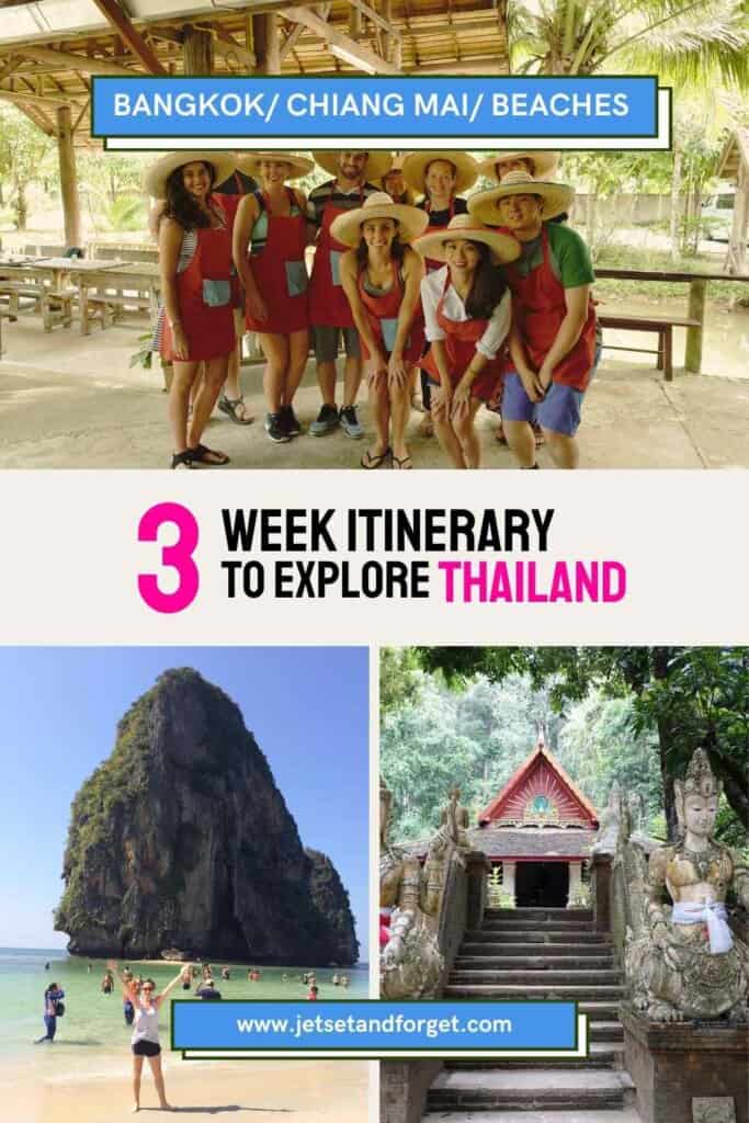 3 week thailand travel itinerary 