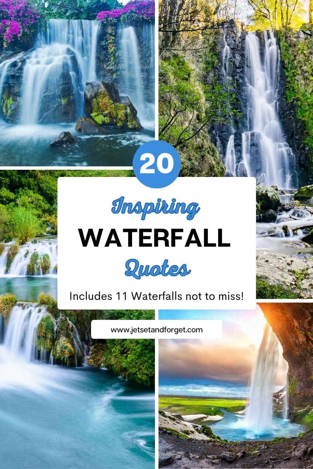 20 inspirational waterfall quotes