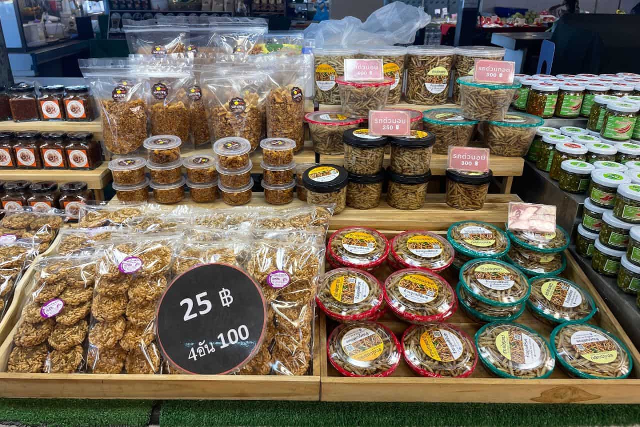 containers of thai snacks