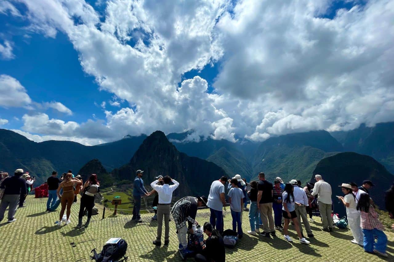 Early morning view of Machu Picchu with fewer crowds - best time to visit Machu Picchu