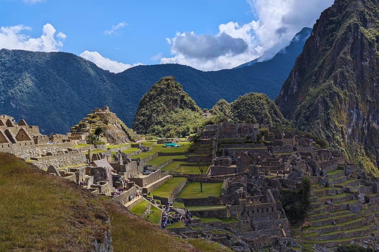 Clear skies over Machu Picchu in the dry season - best time to visit Machu Picchu.