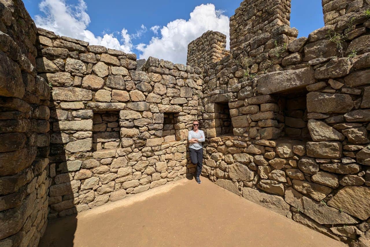 stone wall during the dry season - best time to visit Machu Picchu