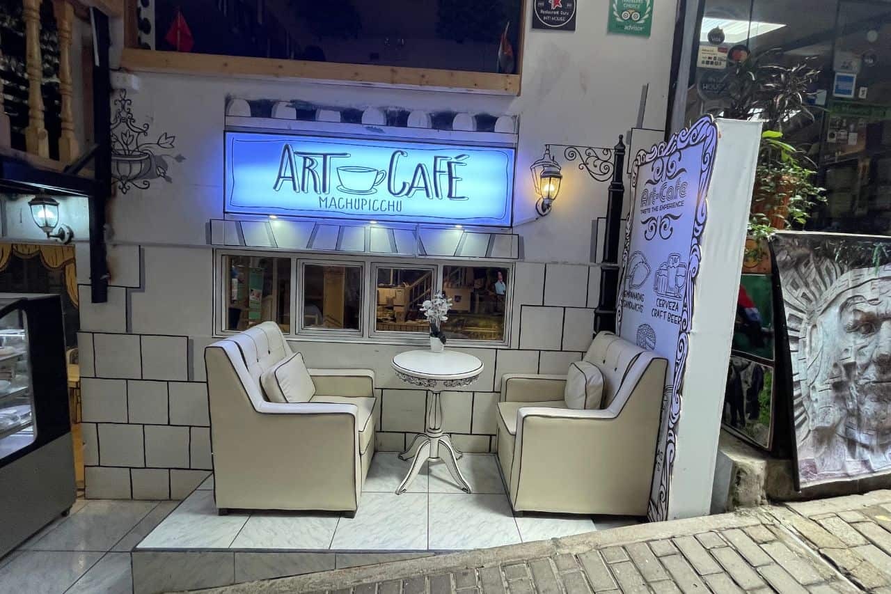 Outdoor Art Cafe in the city center