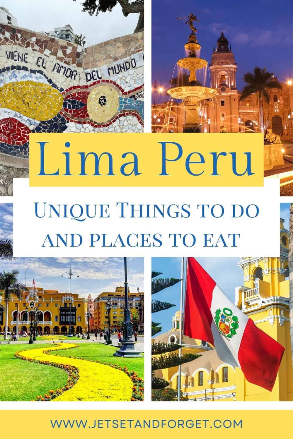 Unique things to do in Lima Peru including where to eat and drink