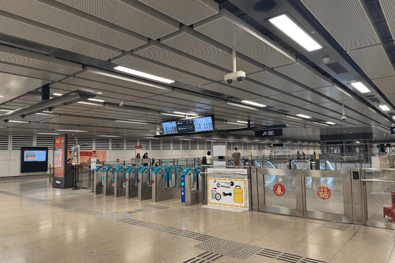 Singapore’s MRT station with modern architecture and efficient transport, ideal for getting around during the best times to travel to Singapore