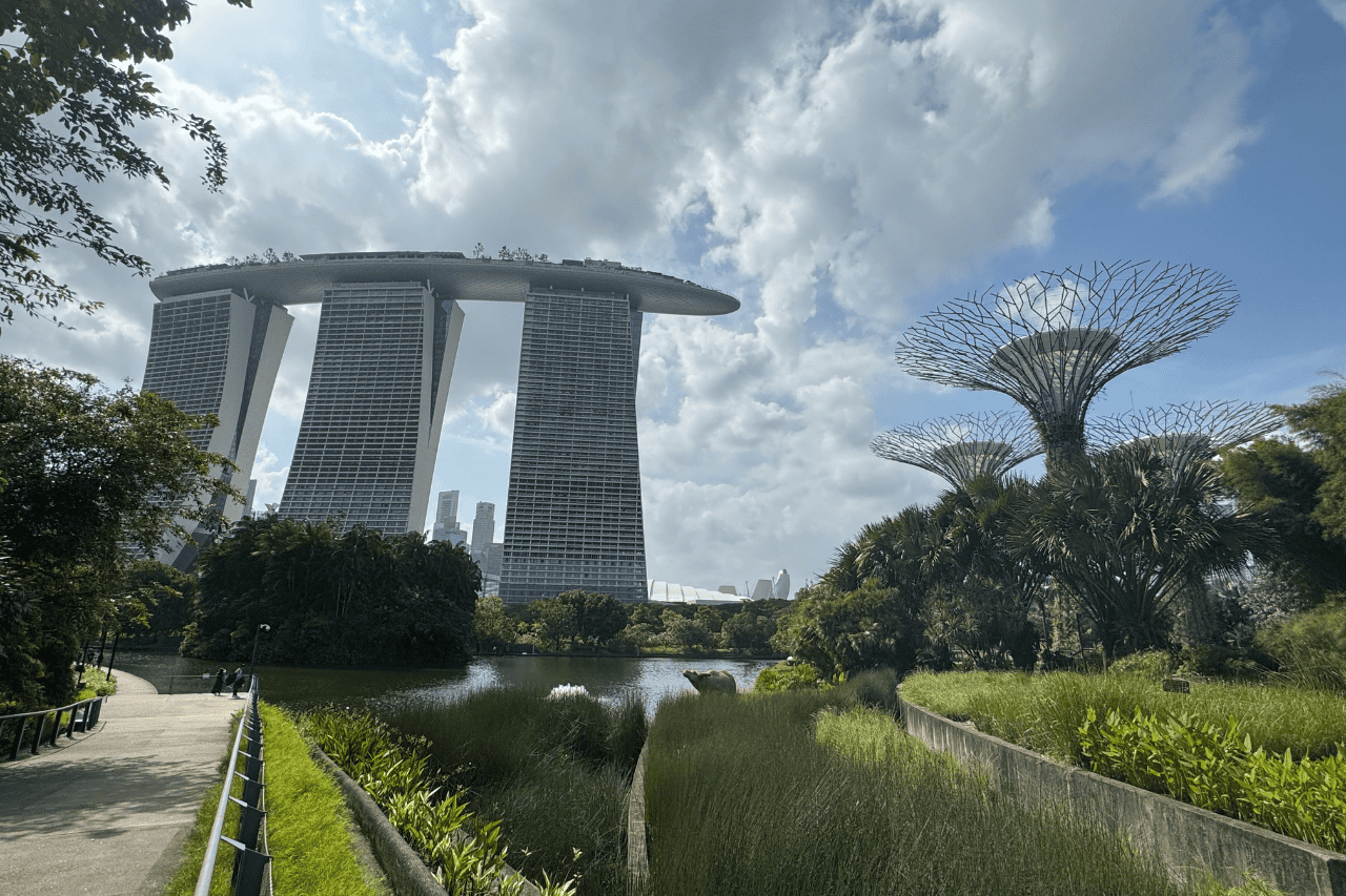 Marina Bay Sands and Singapore skyline, a must-see sight during the best times to travel to Singapore.