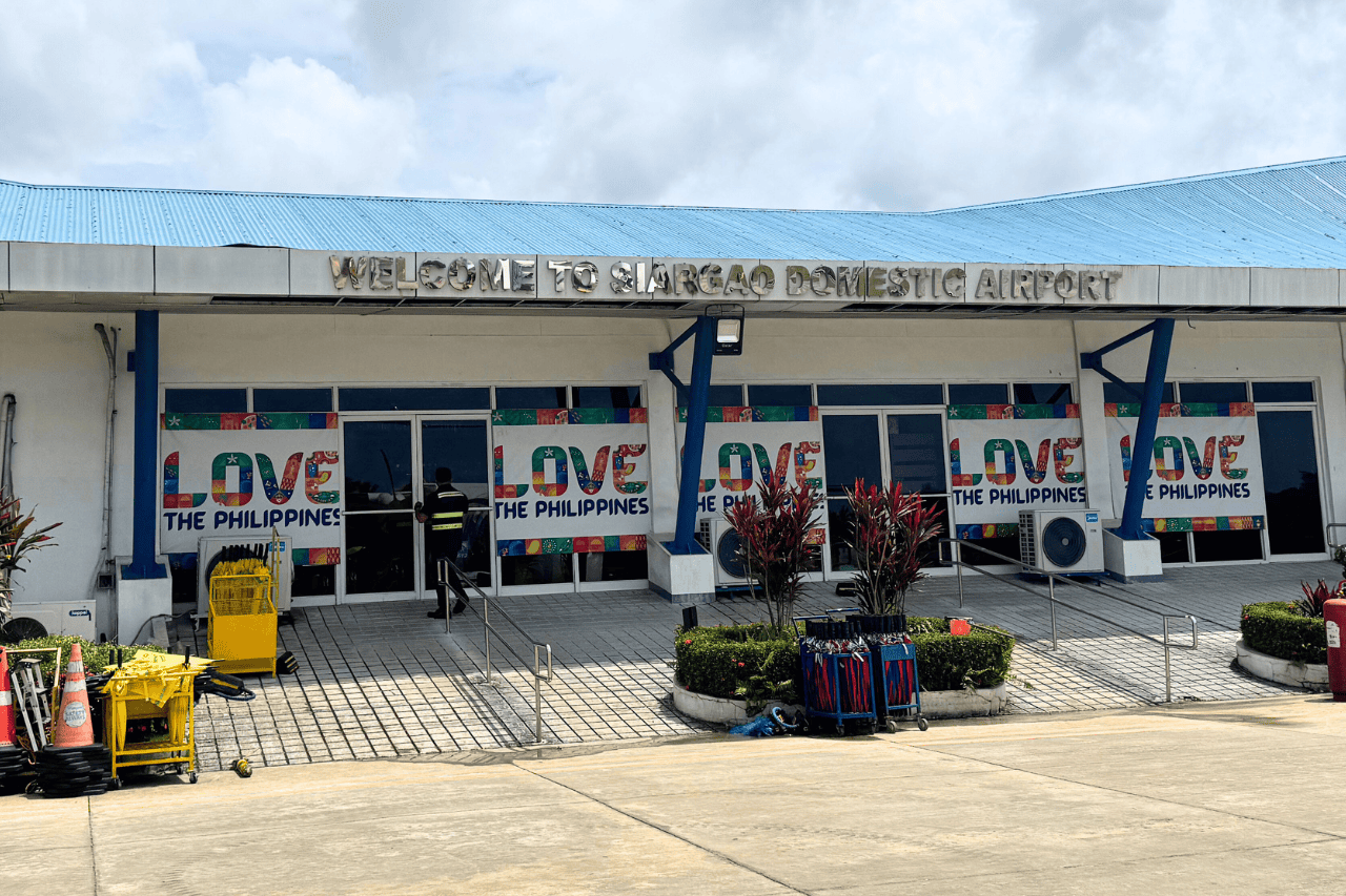 Exterior of the airport in Siargao Philippines