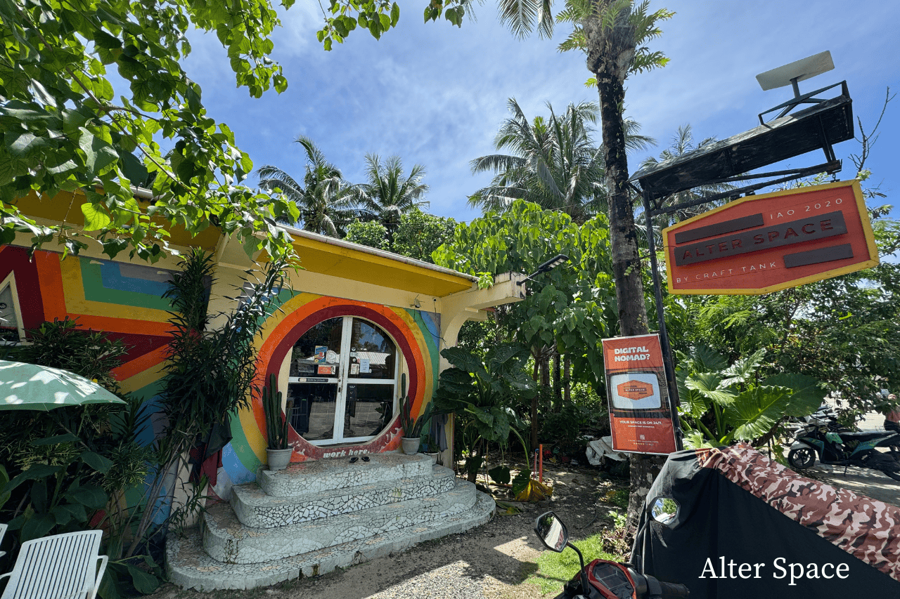 Exterior of Alter Space Co-working in Siargao