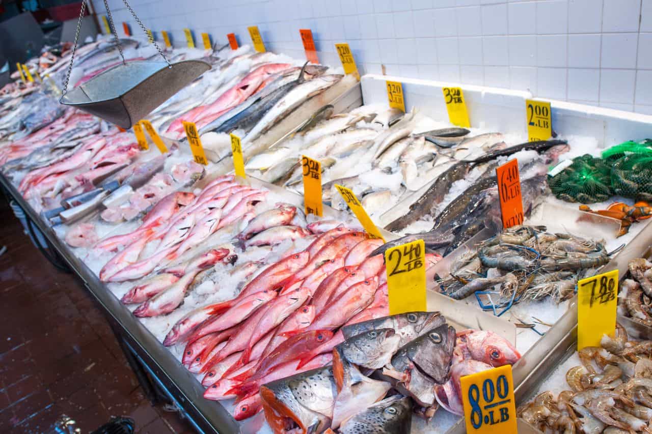 real-litle-italy-nyc-fish-market Fresh Fish Market Display - Little Italy NYC