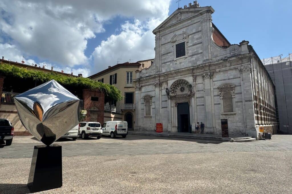 Exterior view of San Giovanni Church in Lucca Italy, known for its nightly Puccini opera concerts