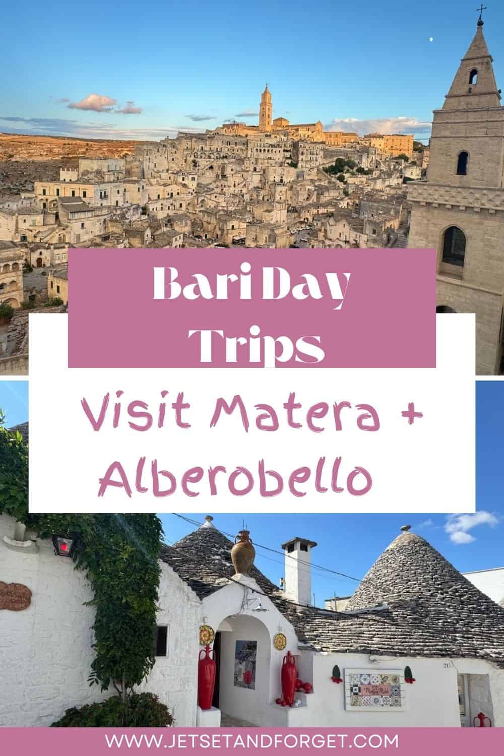 Matera & Alberobello Day Trip from Bari, Italy Visit Matera & Alberobello in one day from Bari. Experience Italy’s cave dwellings and iconic trulli on a must-do day trip.
